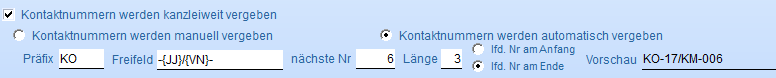 2. Kontaktnummern