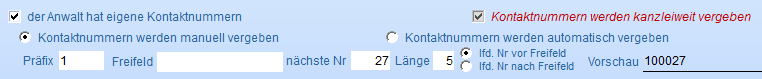 1. Kontaktnummern