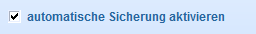 1. Sicherungen aktivieren 