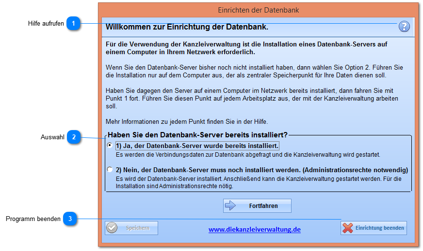 Verbindung zur Datenbank